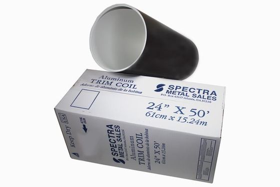 AA3105 0,019&quot; x 24&quot; in Zwart/Wit Kleur Flshing Roll gekleurde coating Aluminium trim spoel gebruikt voor de deur wrap doel