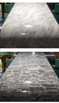 Marmeren Patroon Met een laag bedekt Aluminiumblad 0.203.00mm voor Dakwerk of Muurdecor