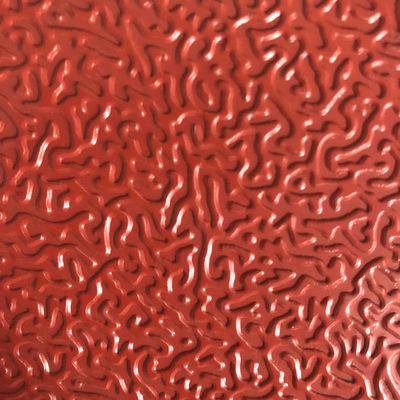 Gedrukt Aluminium Rood Kleurplaat 0,50 mm * 1250 mm Aluminiumplaat gebruikt in de automobielindustrie