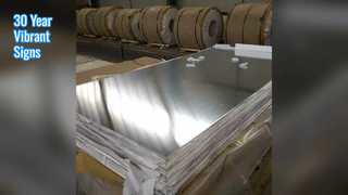 30 jaar bewegwijzering aluminium plaat RAL-kleur