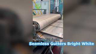 witte aluminium gootrol