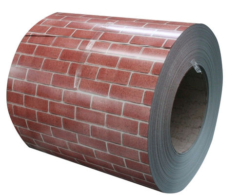 Legering 3004 0,30- 1,50 mm Dikte baksteen Patroon PPAL Voorgeverfde aluminium spoel Maak ACP-product