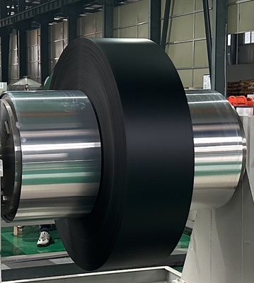 Aluminiumlegering 3003 H24 Zwarte kleur Aluminium spoel Voorafgecoat Aluminium strook spoel 300 mm Breedte 1,00 mm Dikte