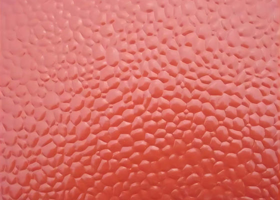 0.35mm dik legering3003 Rode kleur coating Embossed aluminium plaat gebruikt in interieur plafond decoratie