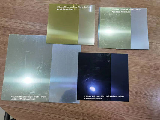 0.50 mm dik reflectief aluminium legering 1085 spiegel geanodiseerd aluminium plaat gebruikt voor reclame en display tekens maken