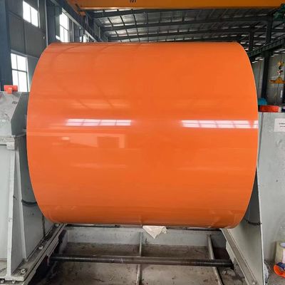 Oranje gecoate aluminium spoel voor de productie