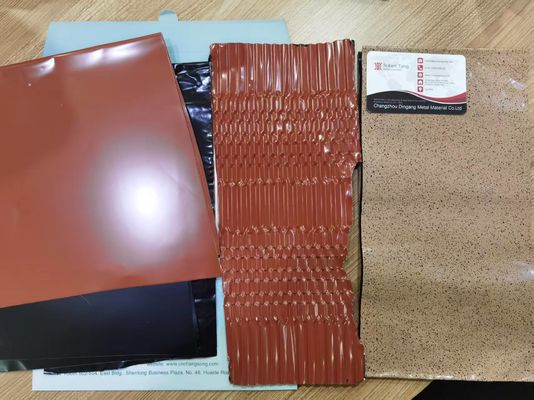 0.09mm Dikte 45mm Breedte Voorgeverfde aluminiumfolie voor het maken van rollende ritsventilatie en rollende schoorsteen flitsende strook