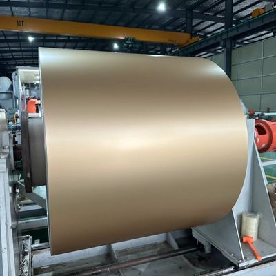 0.08mm Dikte 45mm Breedte Voorgeverfde aluminiumfolie spoel voor het maken van rollende rits ventilatieband