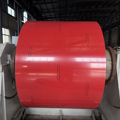 PE-coating 0,5 mm Dikte Voorgeverfde aluminium spoel die wordt gebruikt voor het vormen van dakplaten