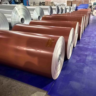 AA1100 kwaliteit gekleurde aluminiumfolie gauge 0,08mm gebruikt in het daken systeem