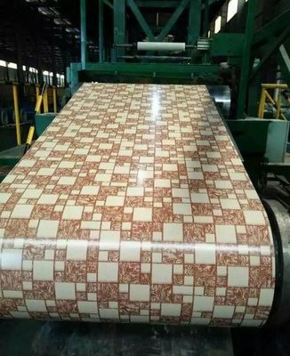 Alloy 3105 Marmer ontworpen patroon coating aluminium spoel 24Ga x 48 inch voorgeschilderd aluminium plaat voor gebouw gevels