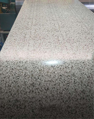 legering 3003 Marmer ontworpen patroon coating aluminium spoel 24Ga x 48 inch voorgeschilderd aluminium plaat voor gebouw gevels