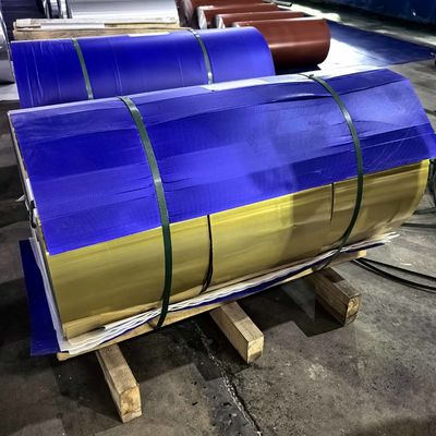 Gekleurde aluminiumfolie voor daksysteem (AA1050/1060/1100 legering, 0,11 mm dikte)