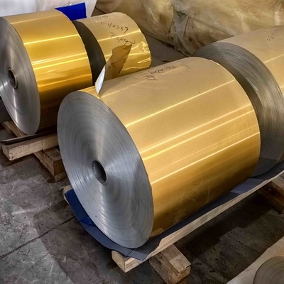 8011 O 0.1mm Duurzame, aan de zijkant geverfde aluminiumfolie voor de productie van bakplaten