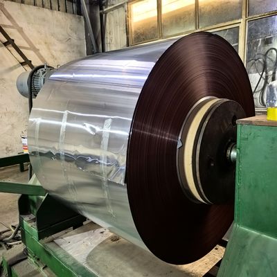 0,12 mm dikte 45 mm breedte voorgelakte aluminiumfolierol voor oprolbare randventilatietape maken