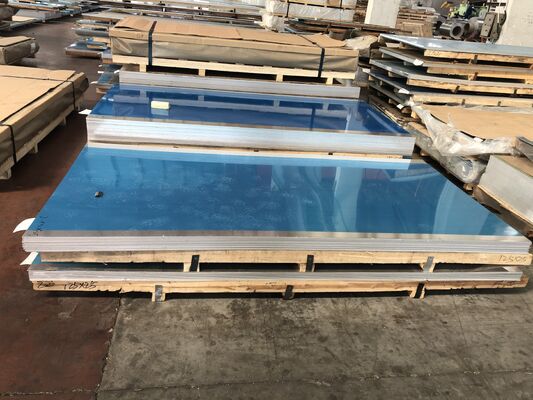 Krasbestendig Blauw Folie Beschermd Aluminium Spiegelplaat 0.3mm voor Behuizing Consumentenelektronica