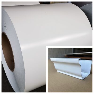 Color Coated Aluminum Strip For Rain Gutter Width 267mm 300mm 381mm Thickness 0.027 0.032 Inch