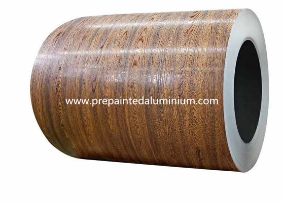 Houten Patroon 0.2mm Pre Geschilderde Aluminiumrol in Muurcomité